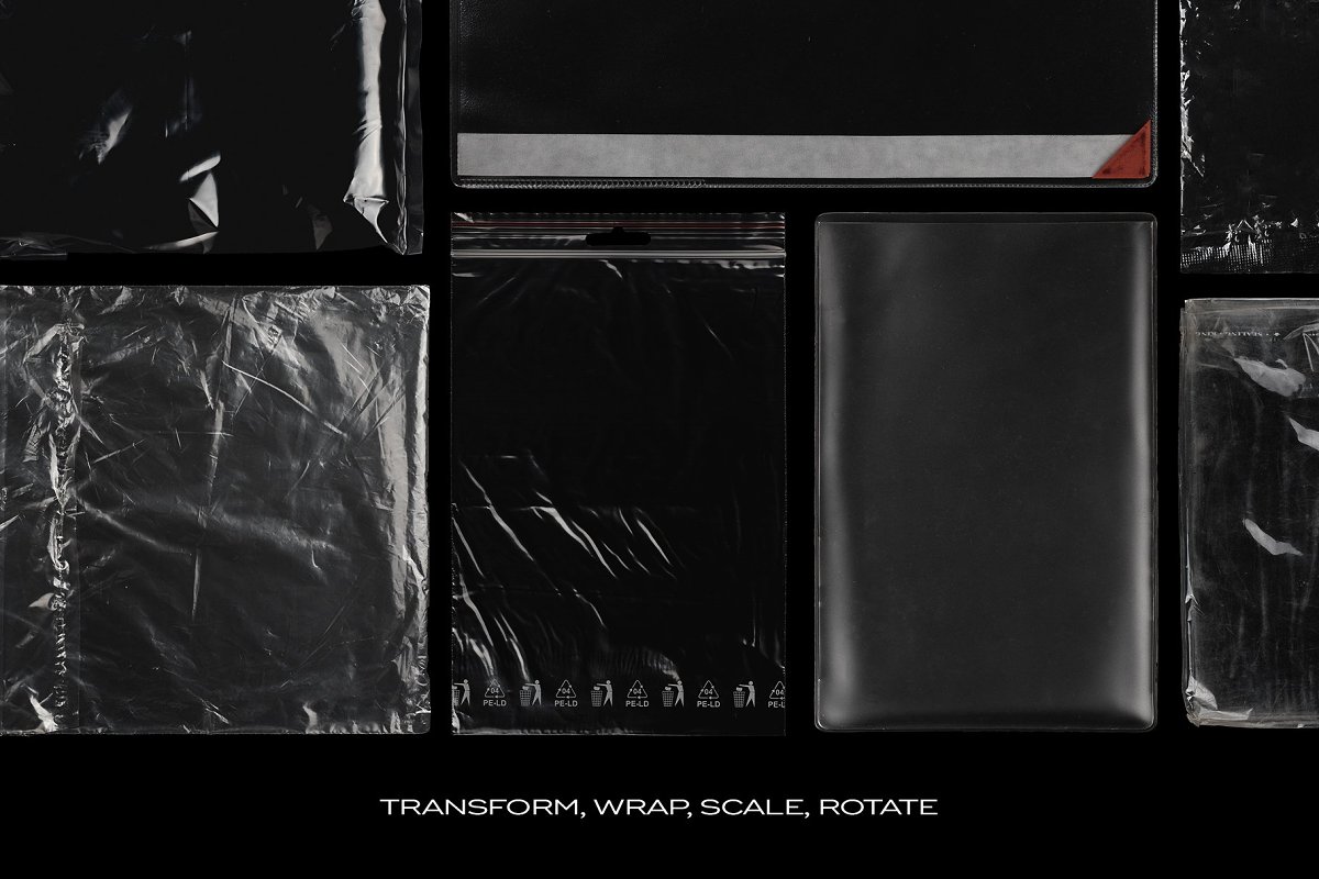 You can transform, wrap, scale, rotate.