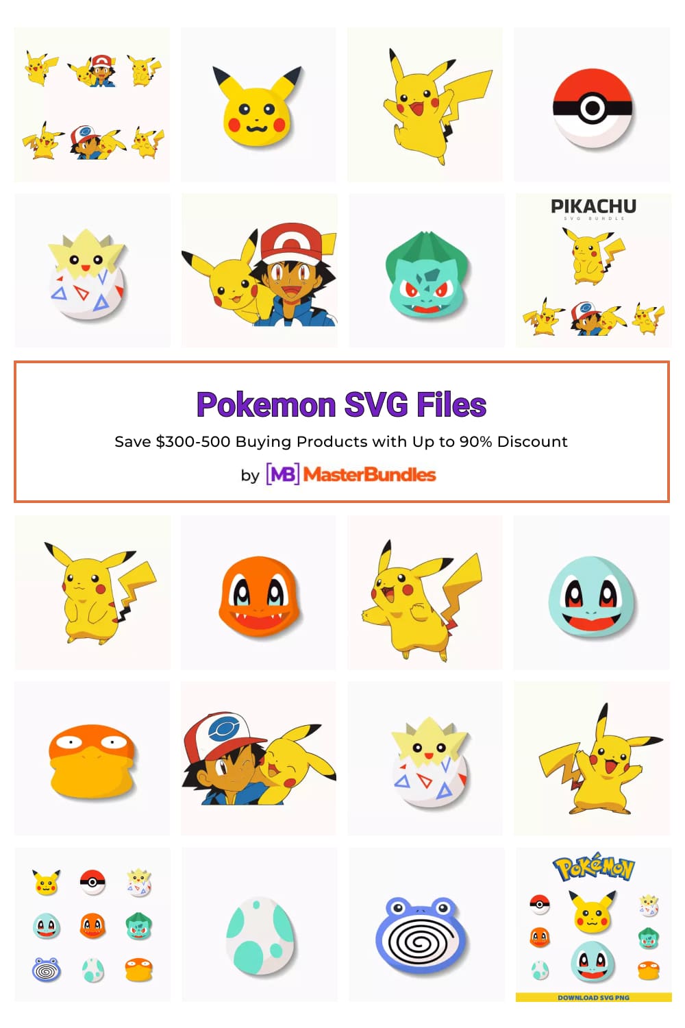 Pokemon SVG Files for Pinterest.