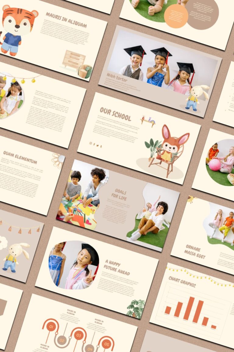 Preschool Graduation Powerpoint Template – MasterBundles