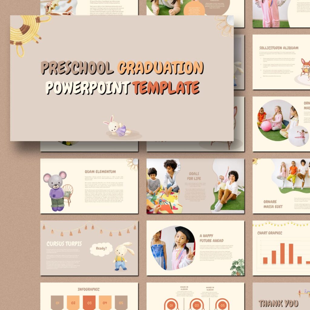 Preschool Graduation Powerpoint Template – MasterBundles