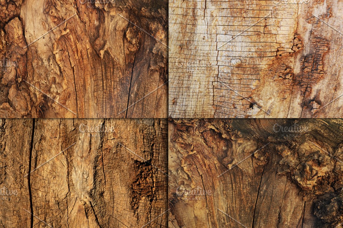 Natural wooden textures.