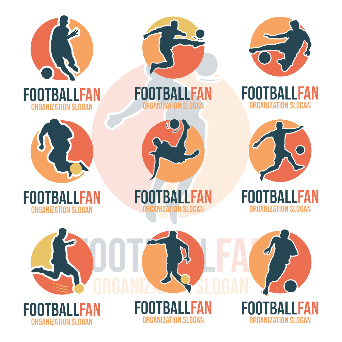 10 Football Fan Logos Cover Image.