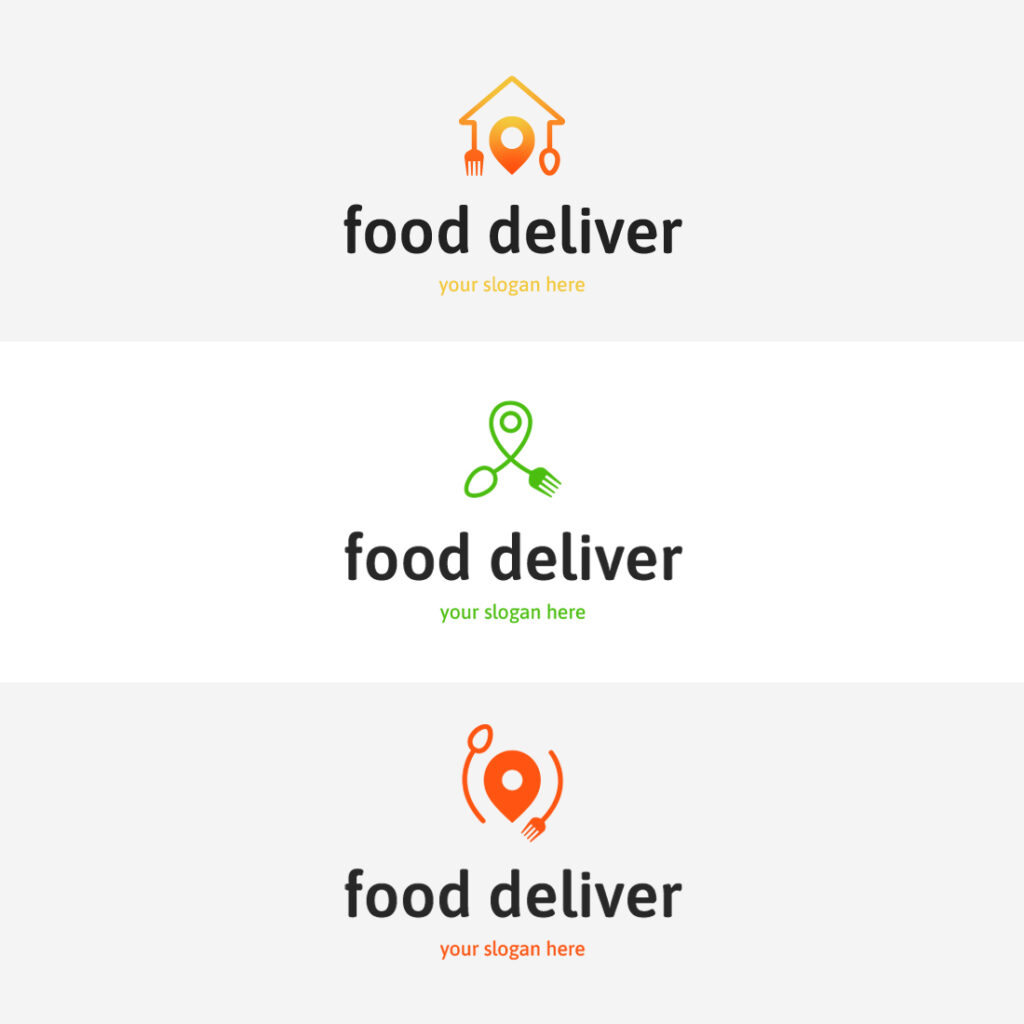 3 Food Delivery Logos - MasterBundles