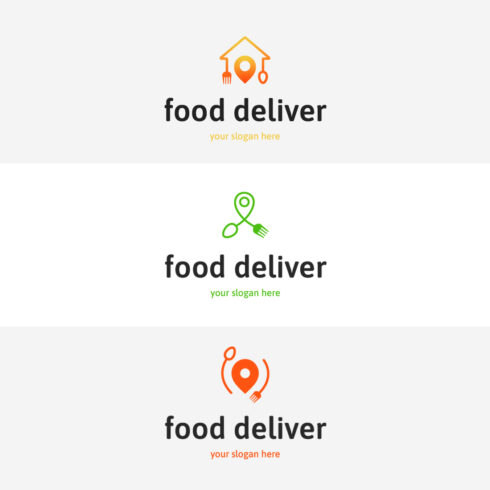 3 Food Delivery Logos Cover Image.
