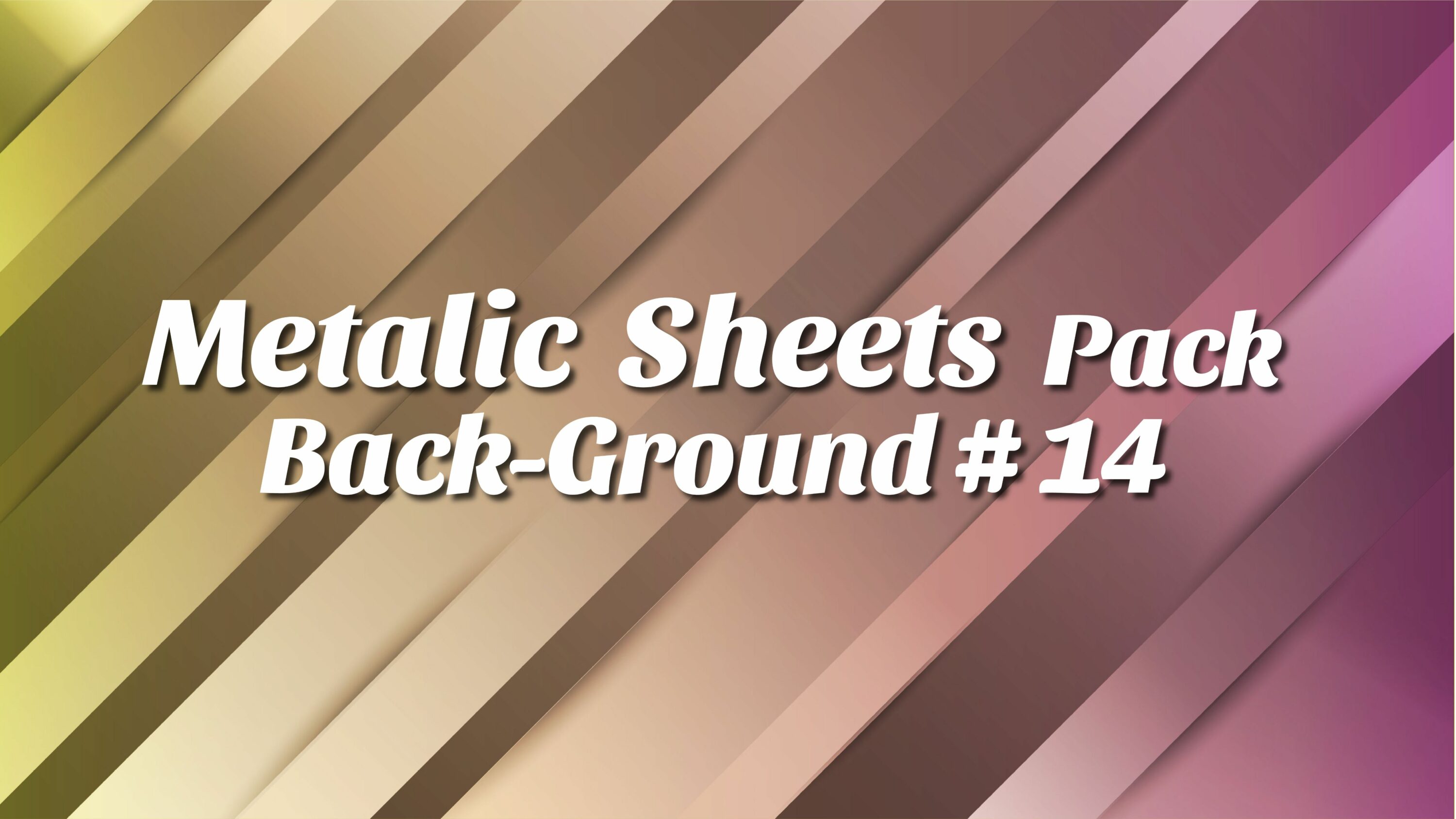 Metallic Sheets Background Pack, yellow-pink gradient background.