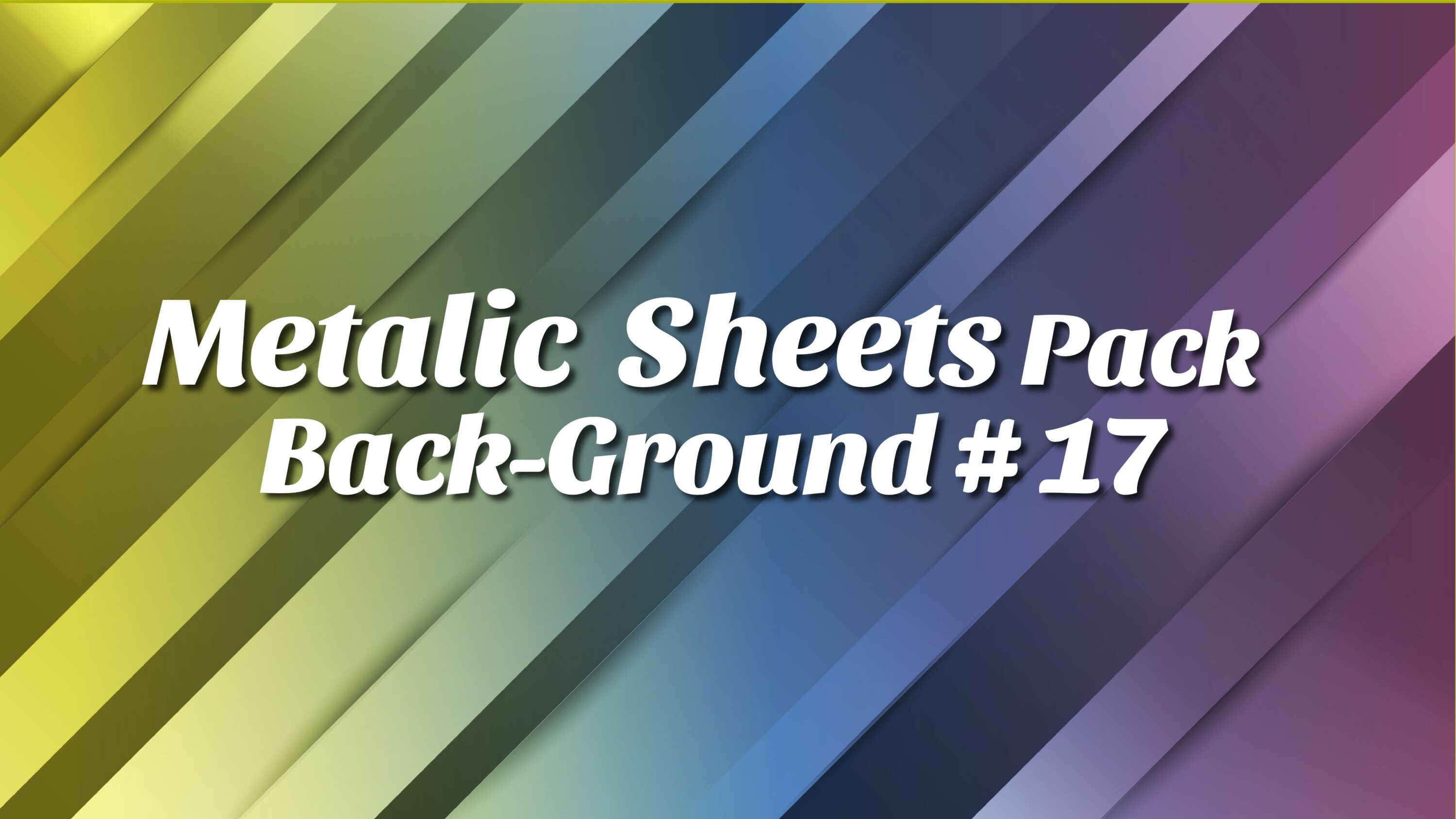 Metallic Sheets Background Pack, yellow-blue-purple background.