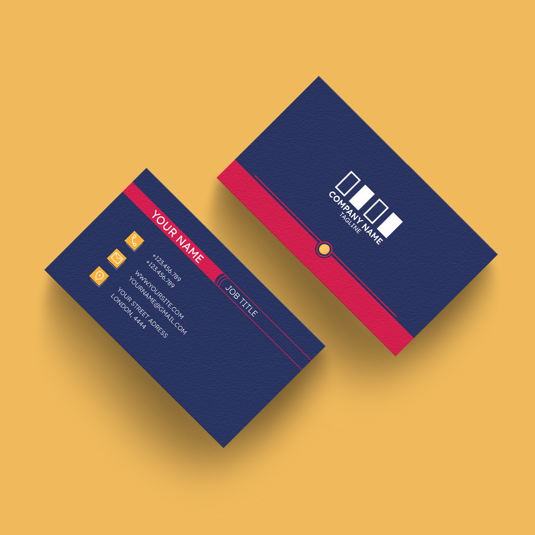 Modern Corporate Business Card cover image.