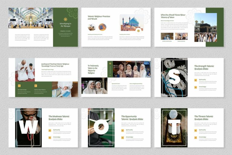 Barokah Islamic PowerPoint Template – MasterBundles