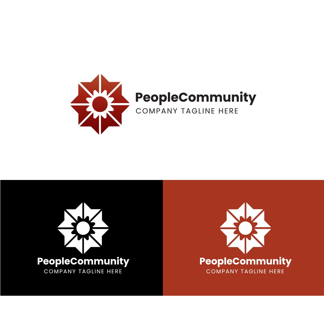 People Community Logo - Abstract Logo - Group Logo - Business Logo - Company Logo