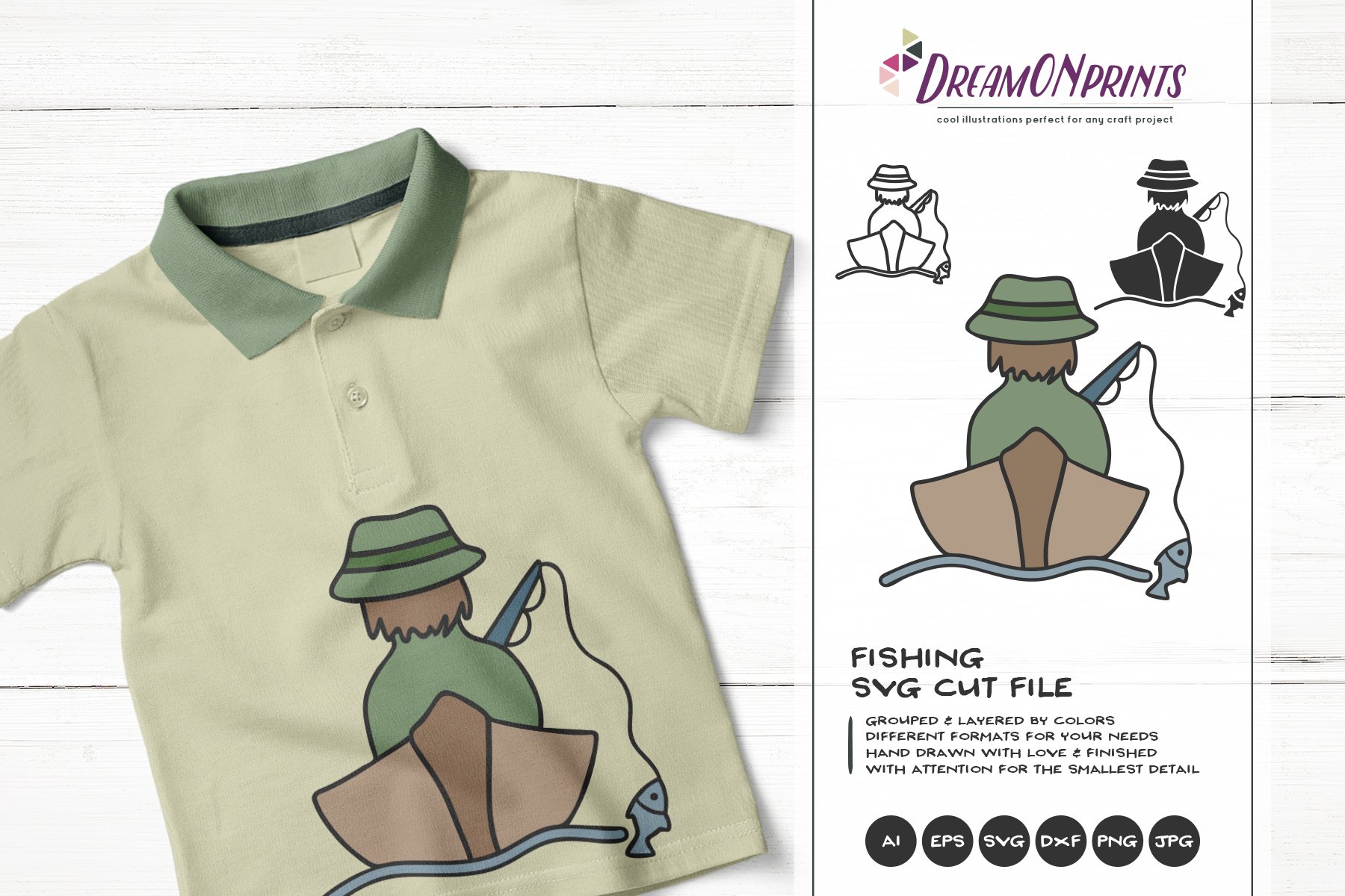 Olive t-shirt with a frog.