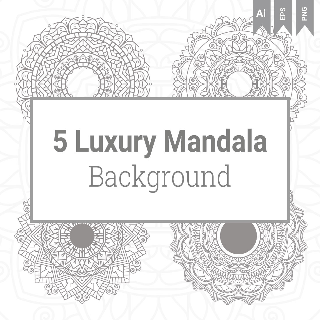 Abstract Luxury Floral and Mandala Elegant Background cover image.
