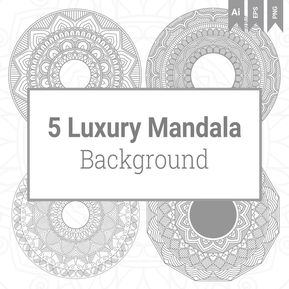 Luxury Mandala Vector with Golden Style Background preview image