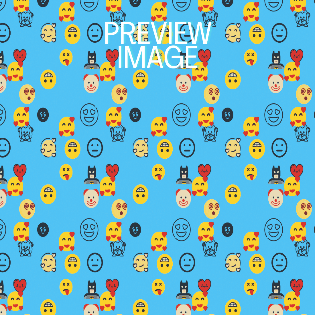 4K Quality Emojis Pattern For Your Business cover image.