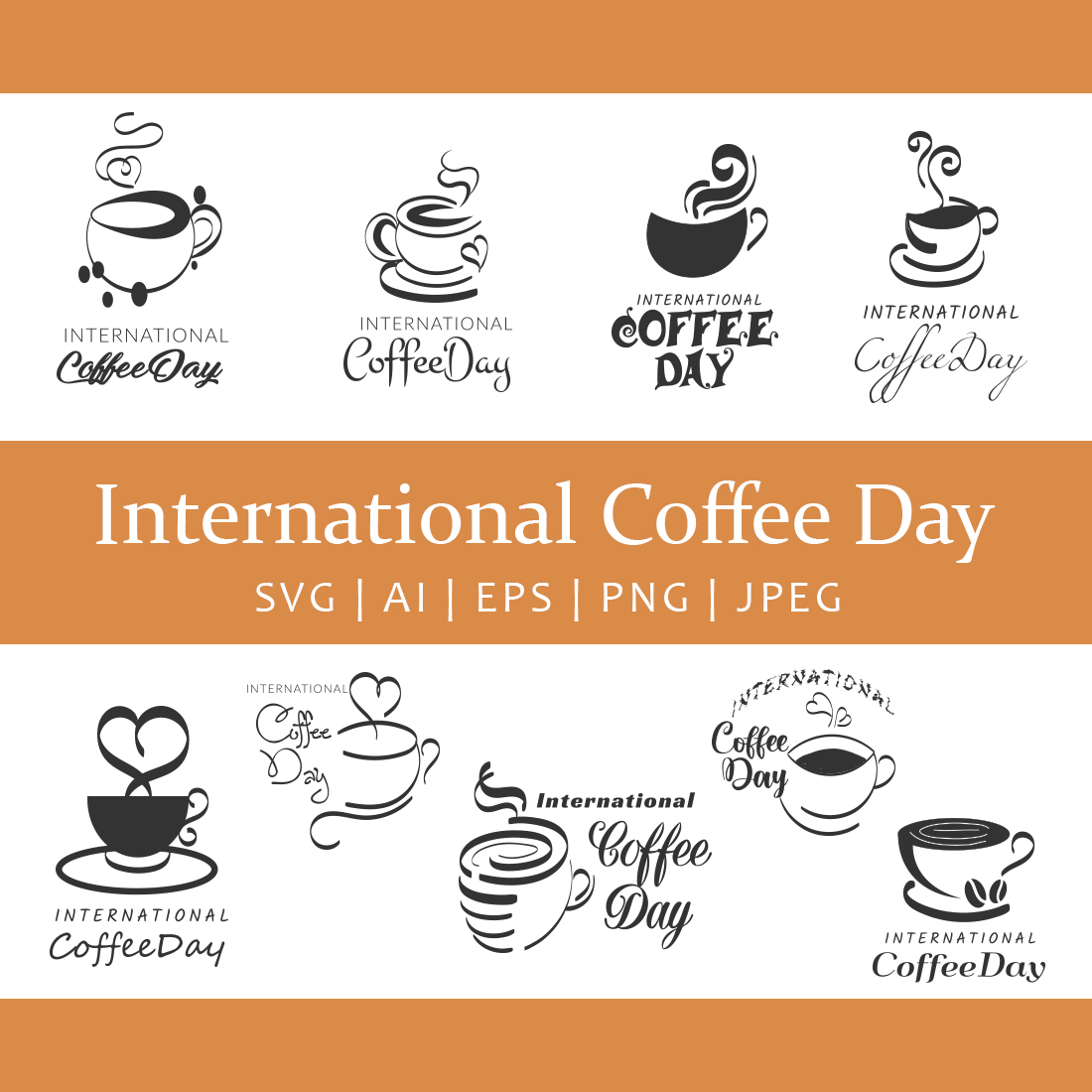 9 Happy International Day Of Coffee Cover Image.