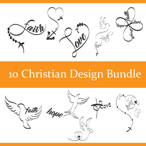 10 Christian Design Bundle - Only $8 cover image.