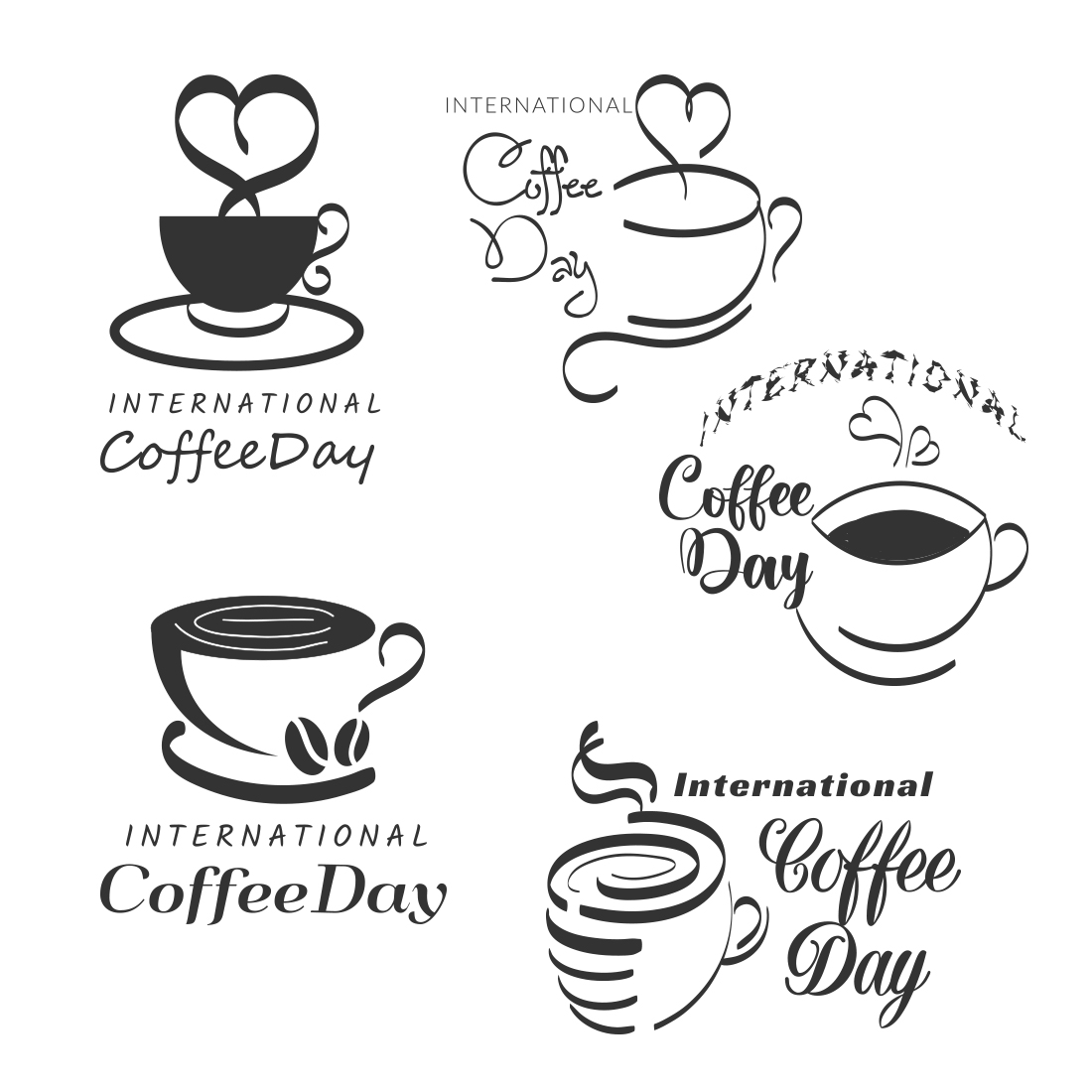 9 Happy International Day Of Coffee Examples.