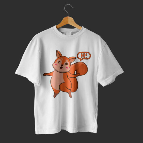 Squirrel Illustrations T-Shirt cover image.