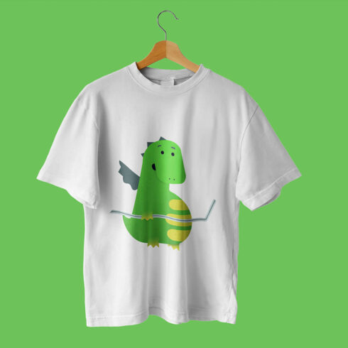 Dino Cute Illustrations T-Shirt cover image.