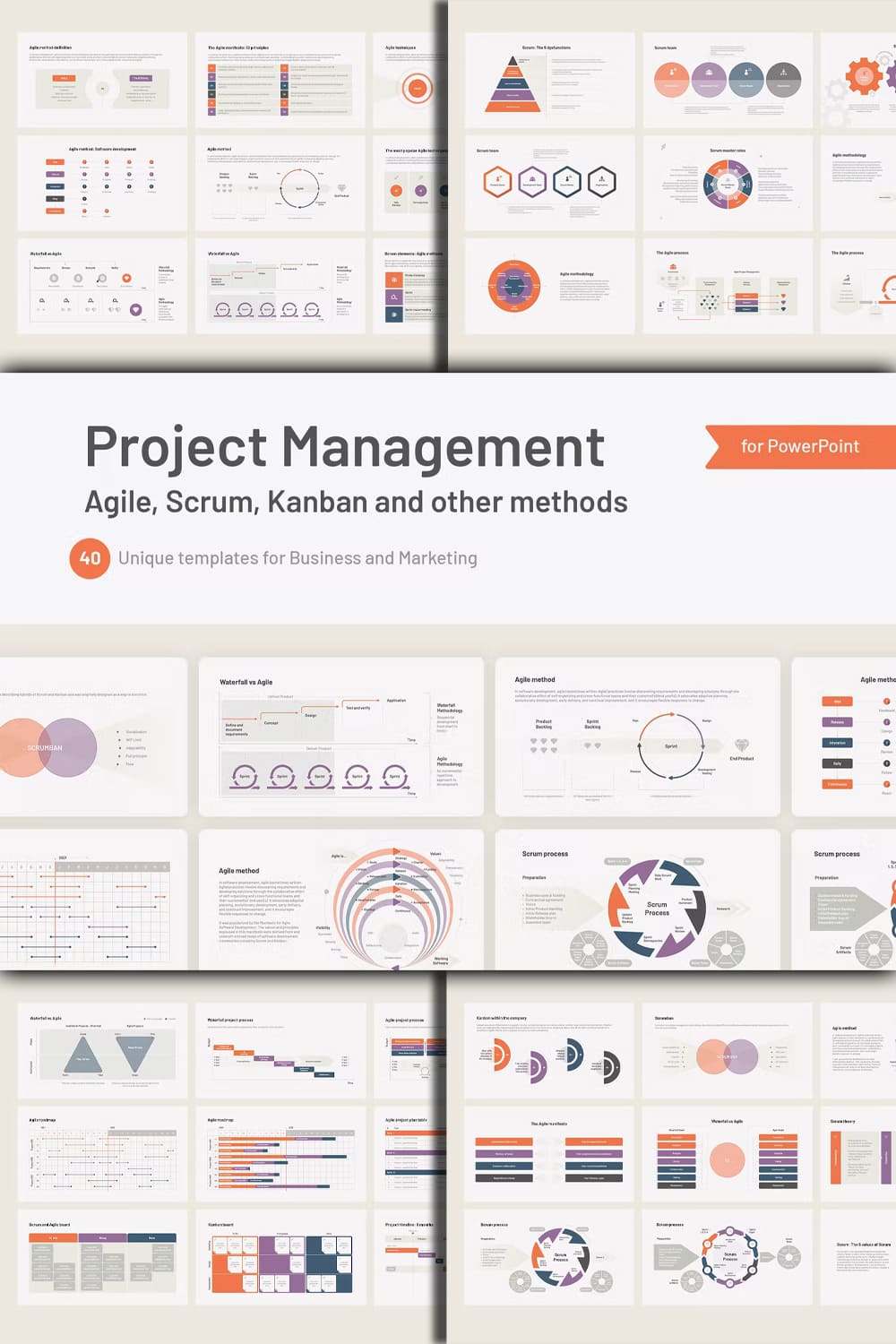 Project management for powerpoint - pinterest image preview.