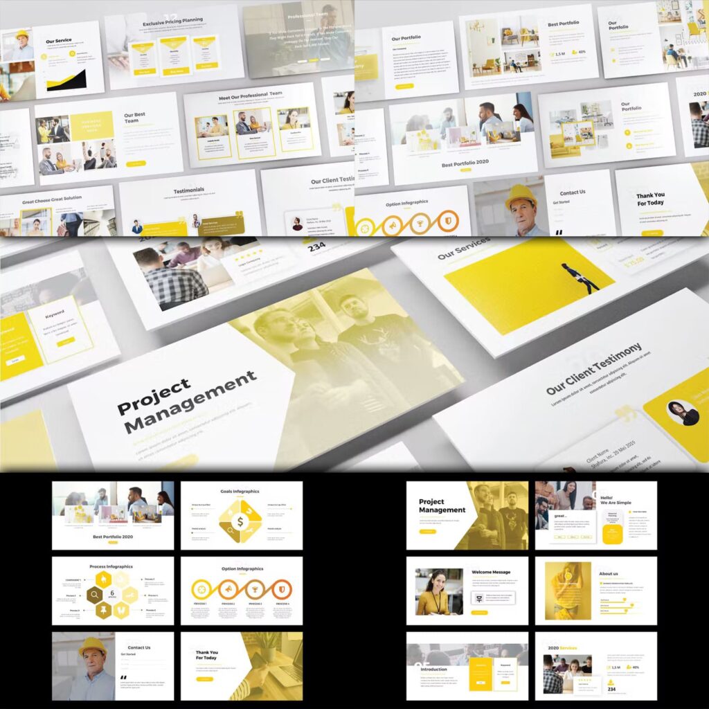 Project Management Powerpoint Template – MasterBundles