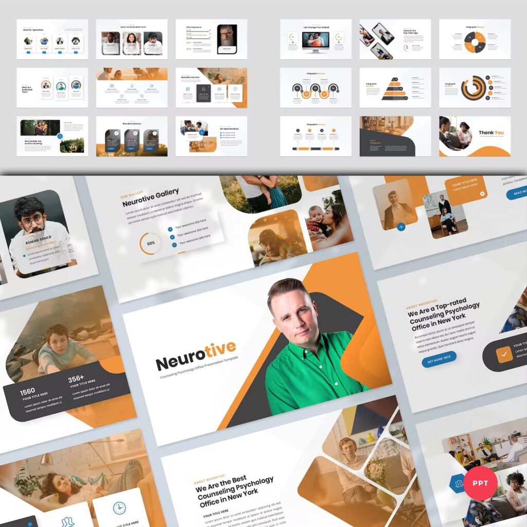 Psychology Presentation Template – MasterBundles