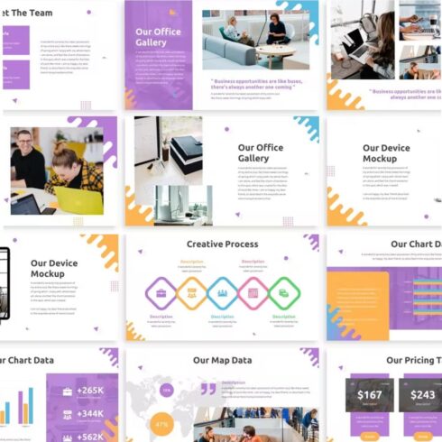 Sanara - Abstract Powerpoint Template | Master Bundles