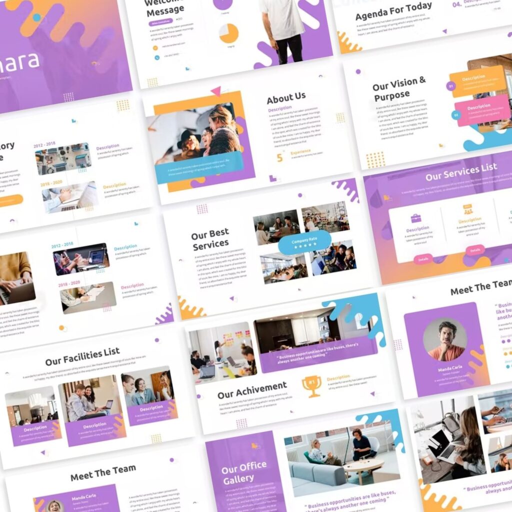 Sanara - Abstract Powerpoint Template – MasterBundles