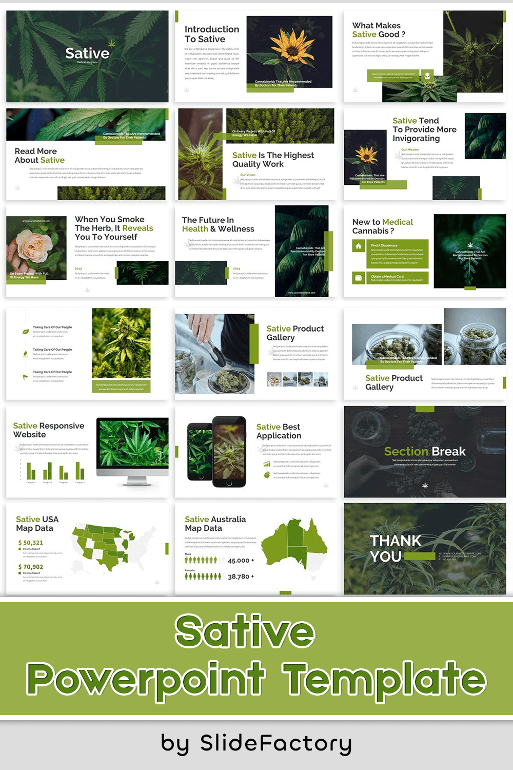 sative powerpoint template pinterest