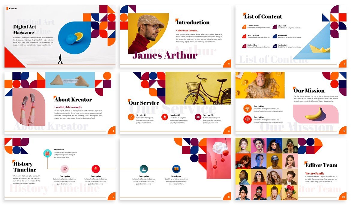 So colorful template for some interesting presentationss.