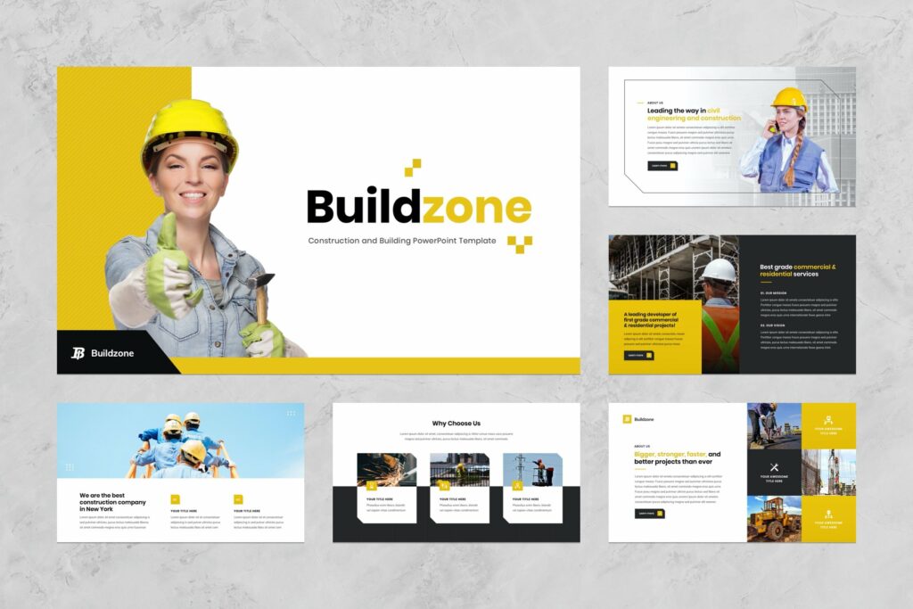 Construction PowerPoint Template – MasterBundles