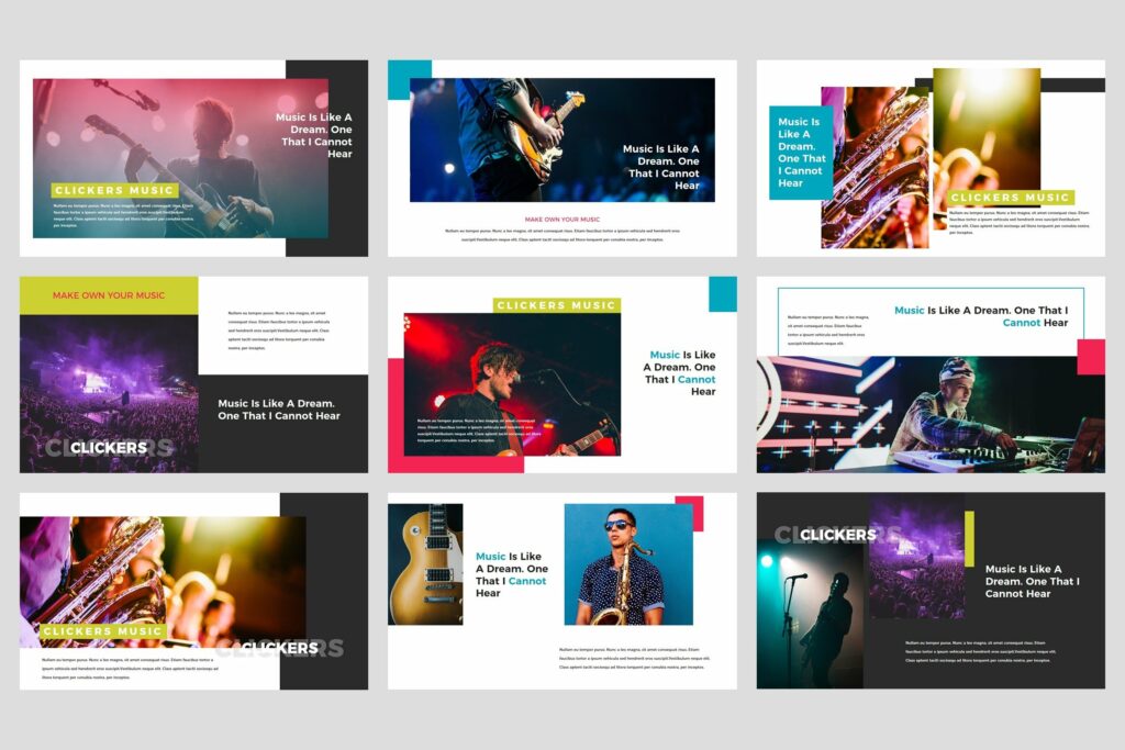 Clickers - Music Band PowerPoint – MasterBundles