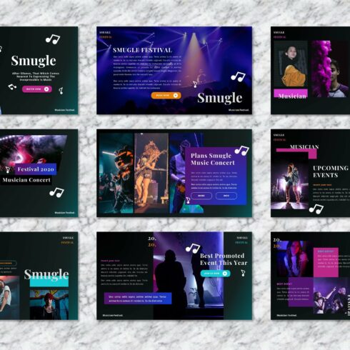 Smugle - Musician Powerpoint | Master Bundles