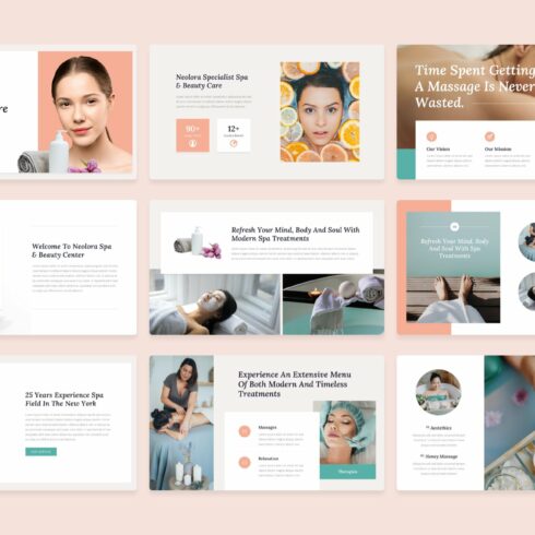 Spa and Beauty Center PowerPoint | Master Bundles