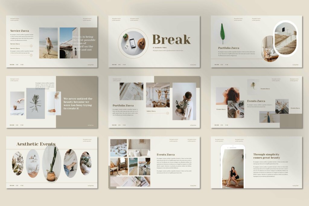 Zucca - Aesthetic Powerpoint Template – MasterBundles