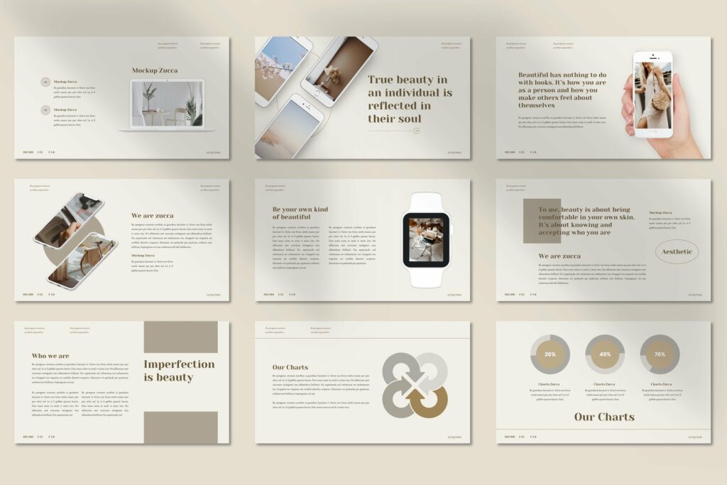 Zucca - Aesthetic Powerpoint Template – MasterBundles