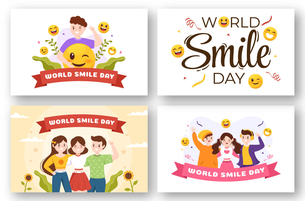 17 World Smile Day Illustration good for cards.