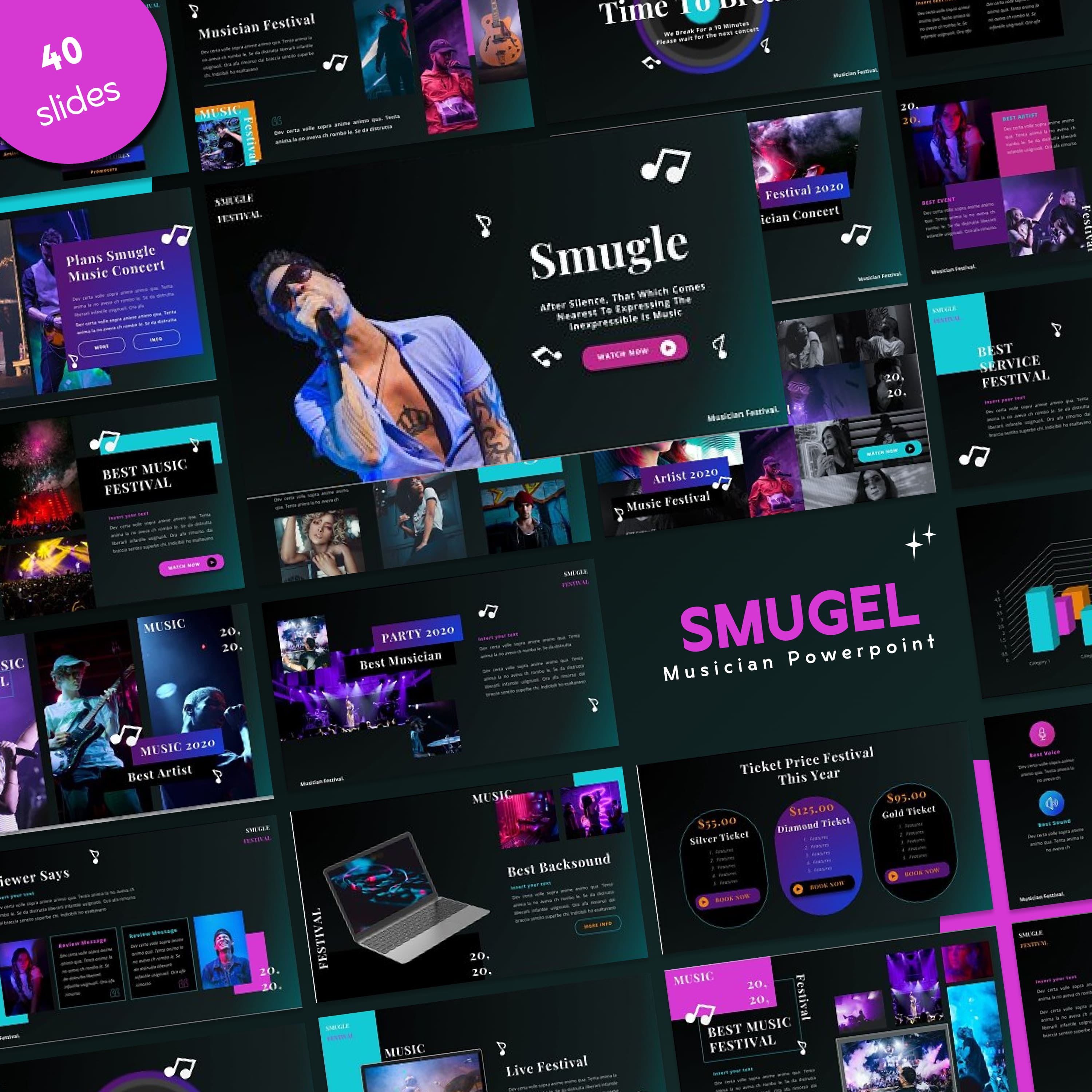 Smugle - Musician Powerpoint cover.