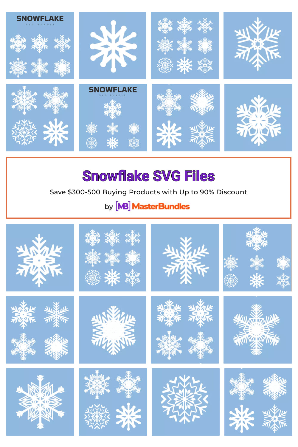 Snowflake SVG Files for pinterest.