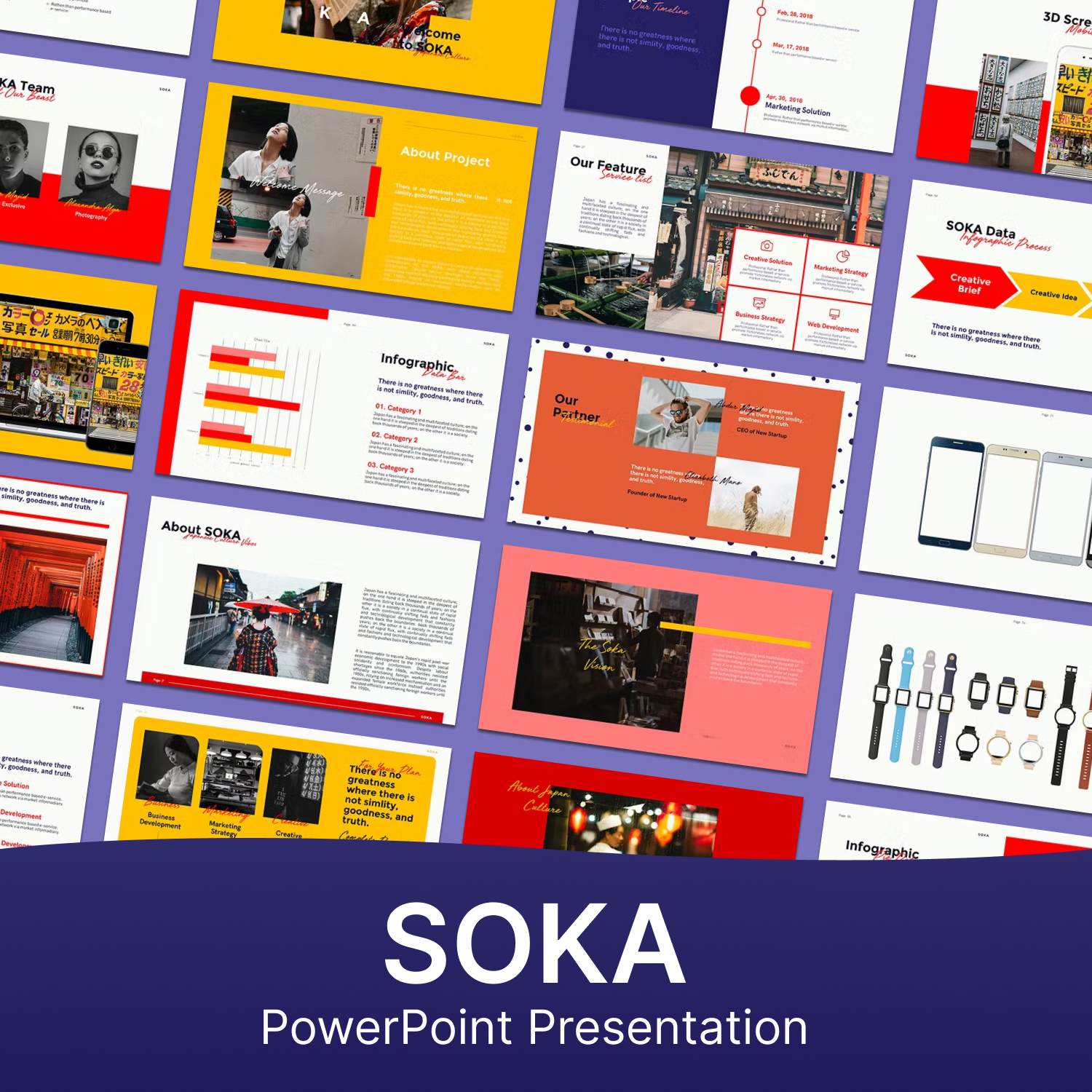 Soka powerpoint presentation - main image preview.