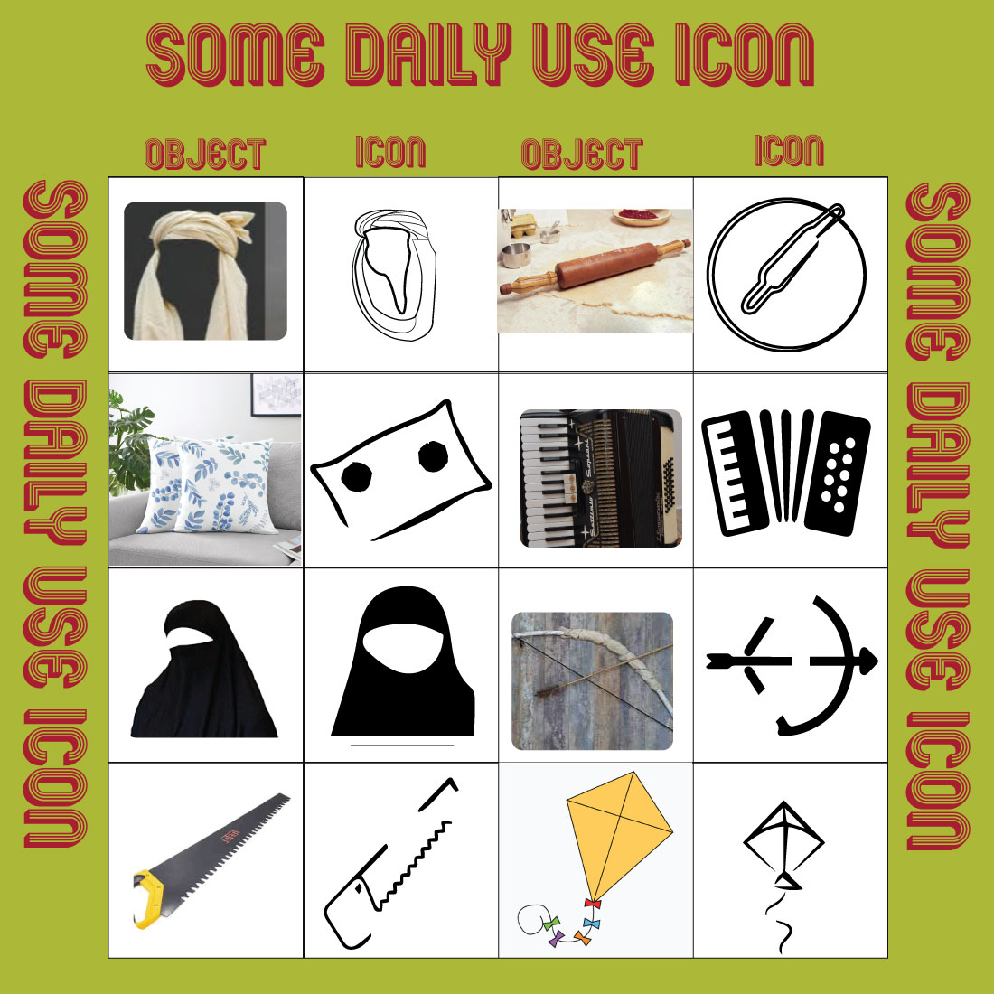 Some Daily use objects of icons - MasterBundles