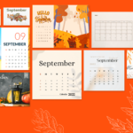 40+ Printable September Calendars: Free & Premium Example.