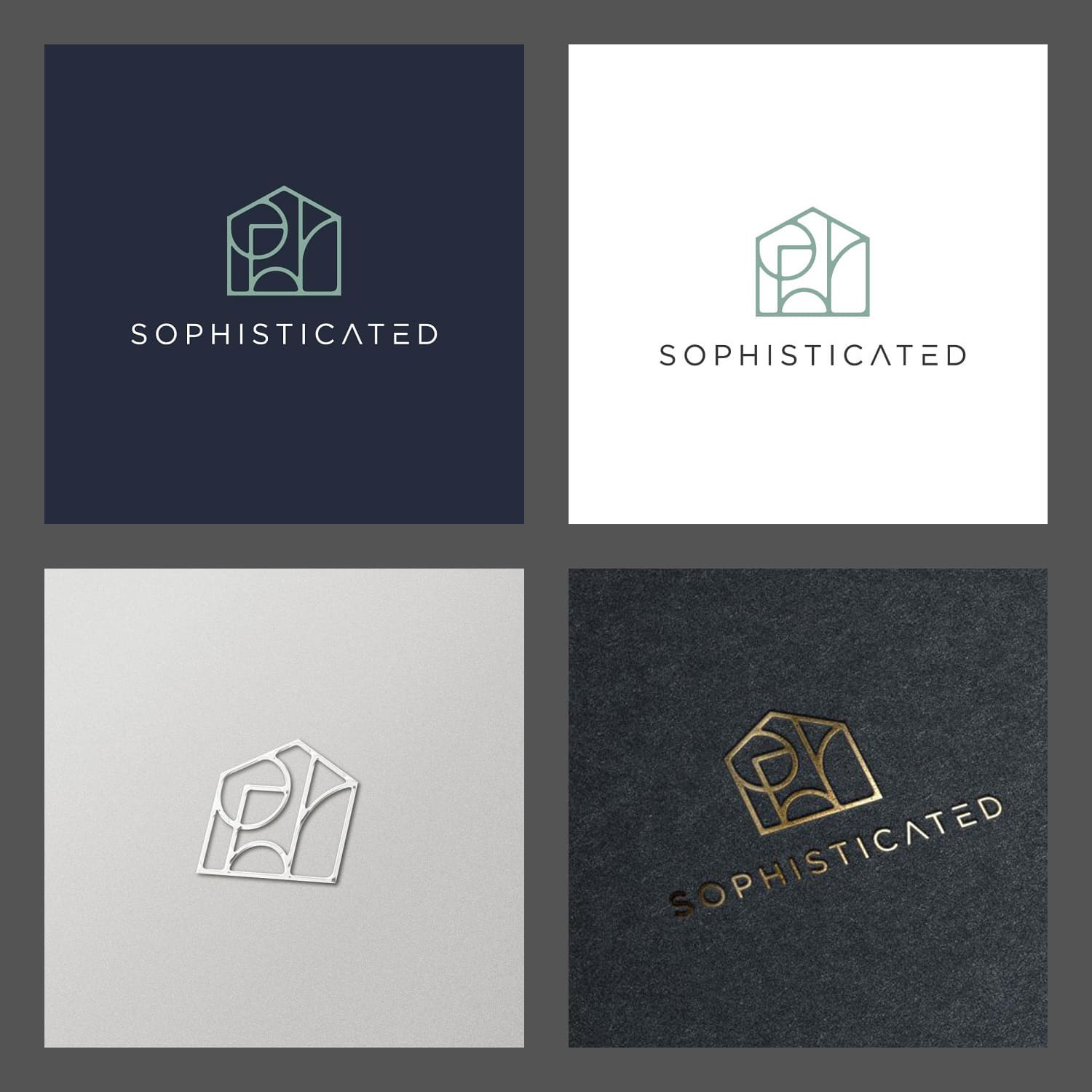Sophisticated Real Estate Logo cover.
