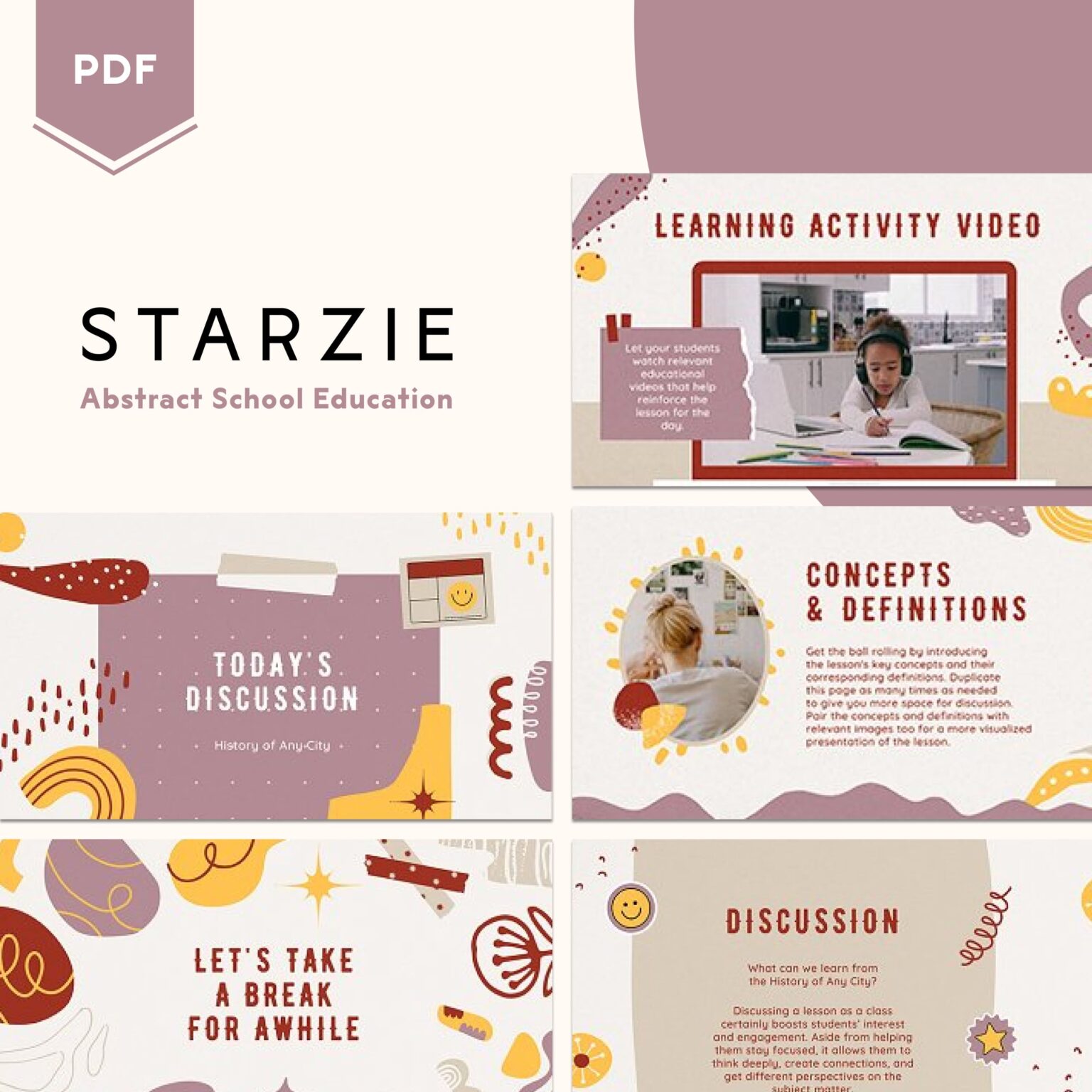 Abstract Learning Topics Starzie – Abstract School Education – MasterBundles