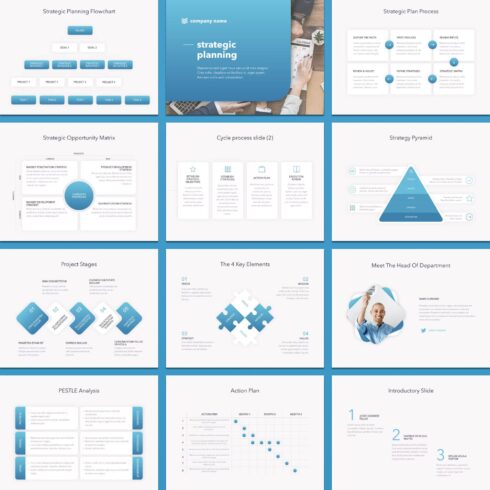 Strategic Planning PowerPoint Template – MasterBundles