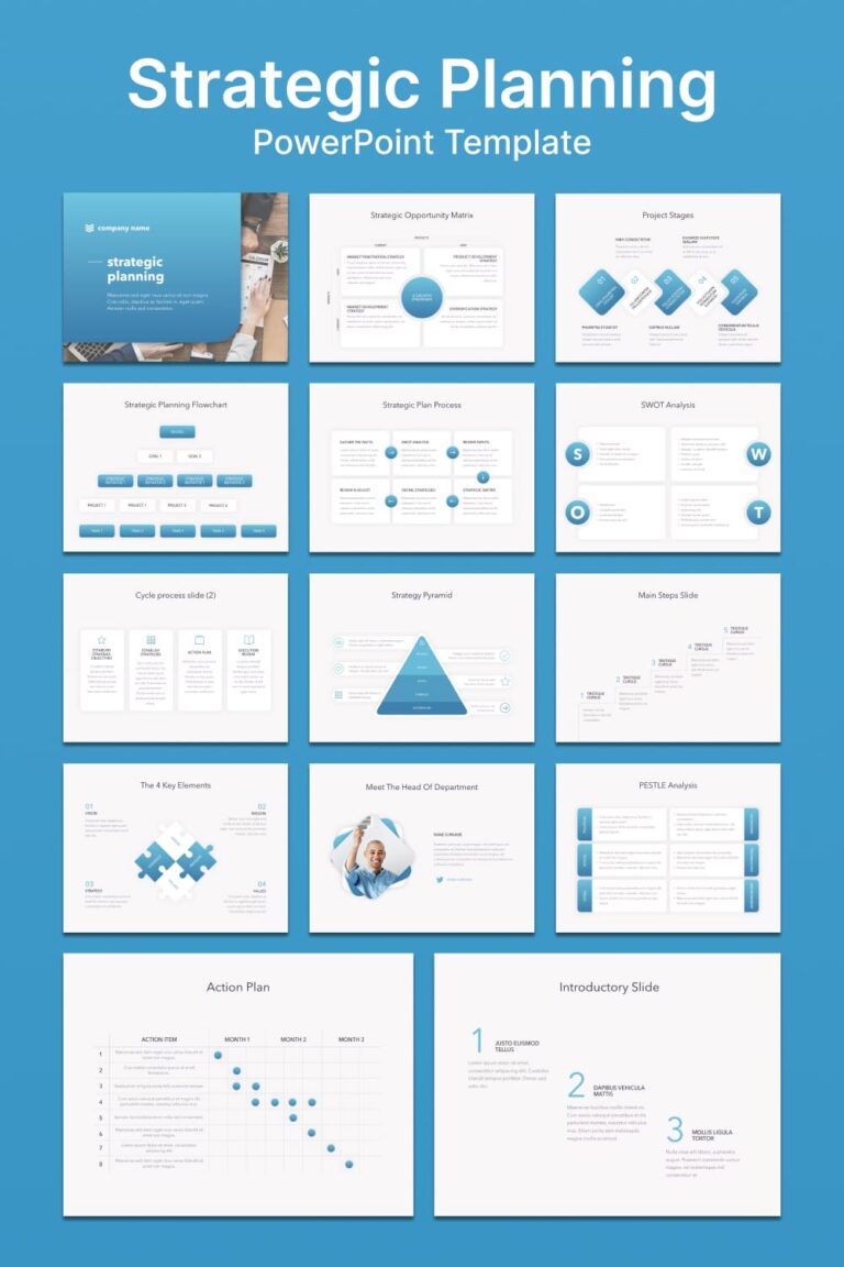 Strategic Planning PowerPoint Template – MasterBundles