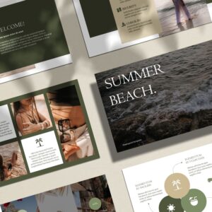 Summer Beach Powerpoint Template – MasterBundles