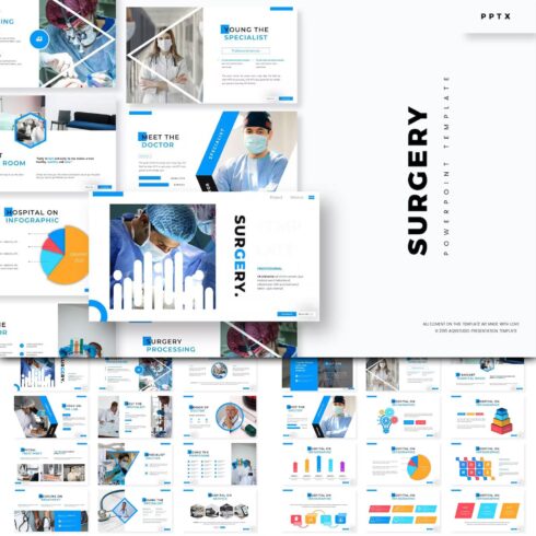 Surgery powerpoint template - main image preview.