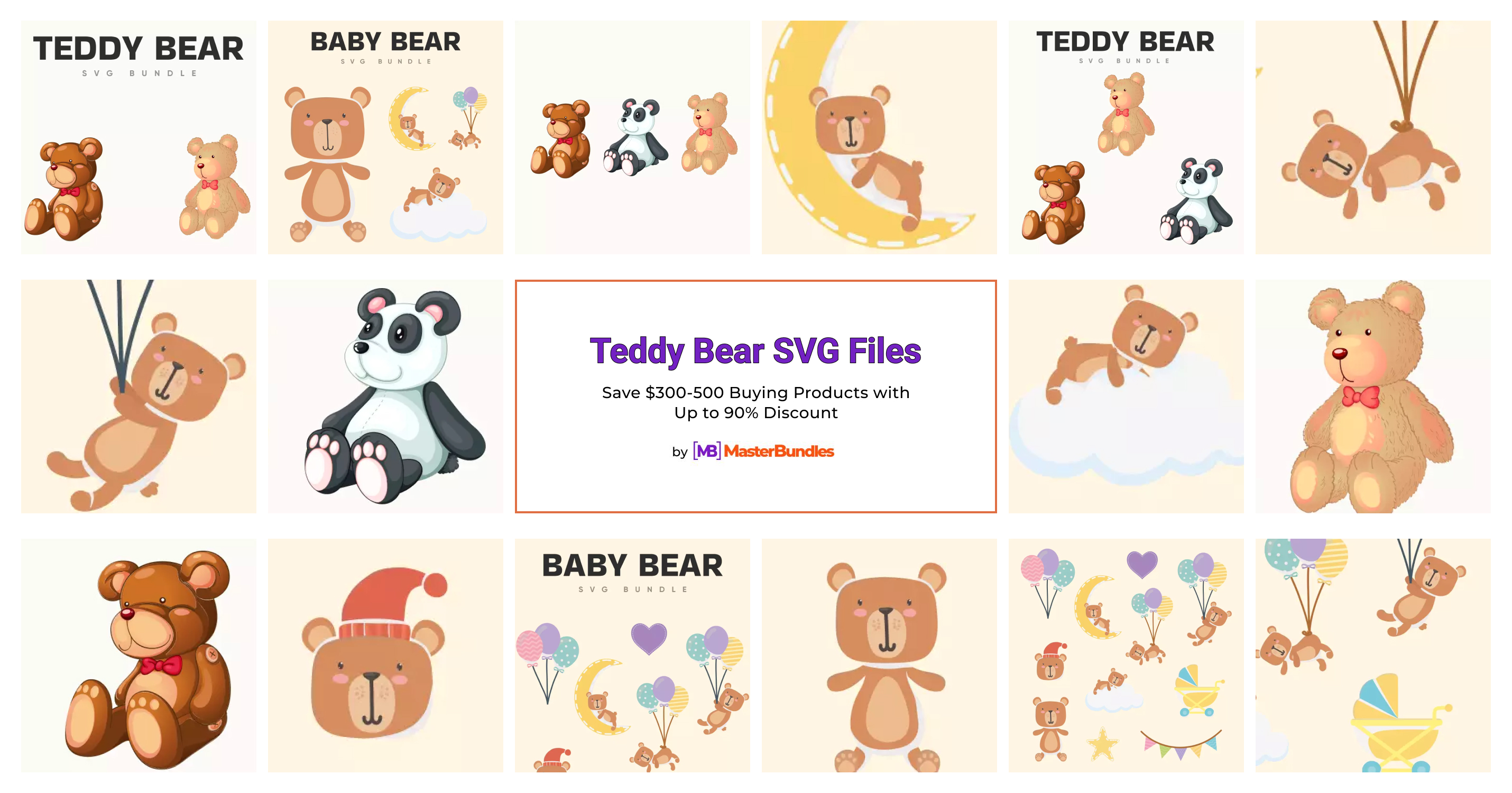 4 Free Teddy Bear SVG – MasterBundles