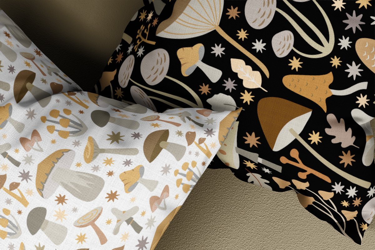 Textile design for pillows.