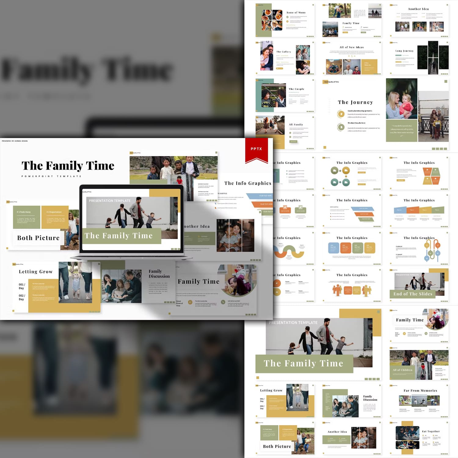 The family time powerpoint template from Vunira.